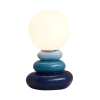 Lampe Champignon Design Galets Bleu