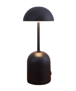 Lampe Champignon vintage 80's Noire