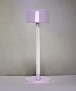 Lampe Pied Transparent Violette - Ma boutique